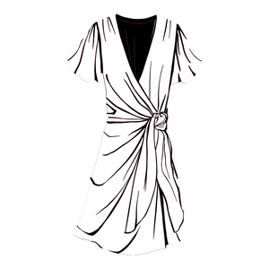 Black/White Dress - Item#3510
